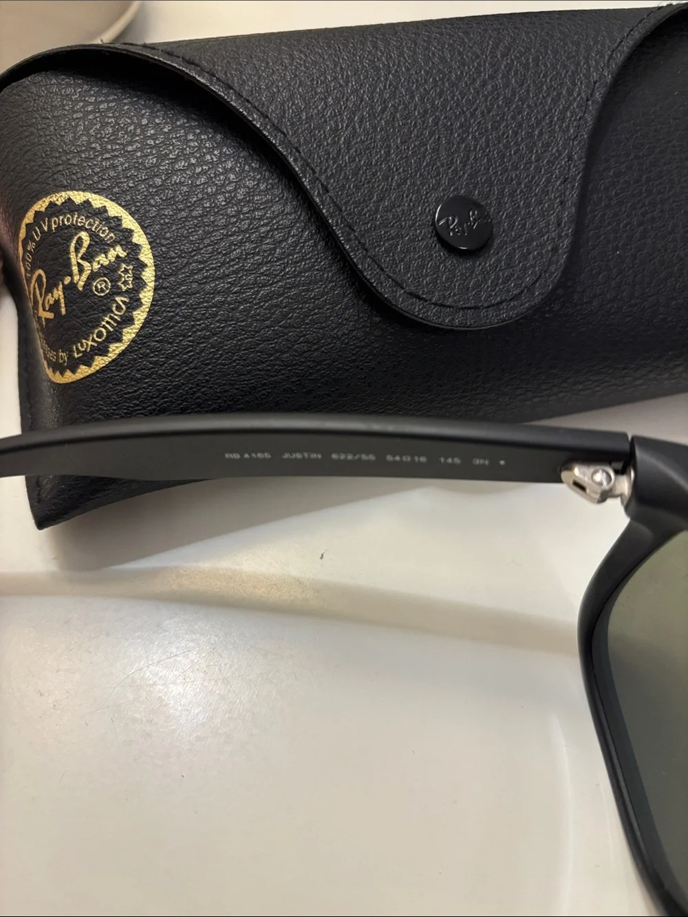 Ray-Ban JUSTIN MATTE Blue Mirror Wayfarer Sunglasses